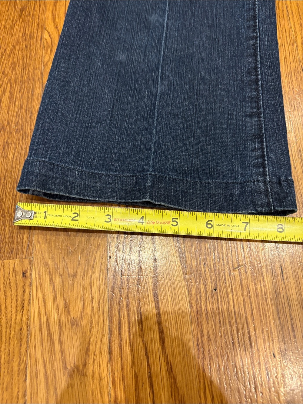 Beija-Flor Women's Dark Blue Flare Jeans - Classic Wide Leg - Picture 2 of 6